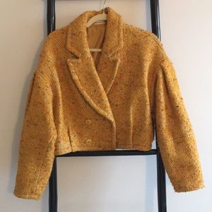 Ulla Johnson Yellow Cropped Jacket